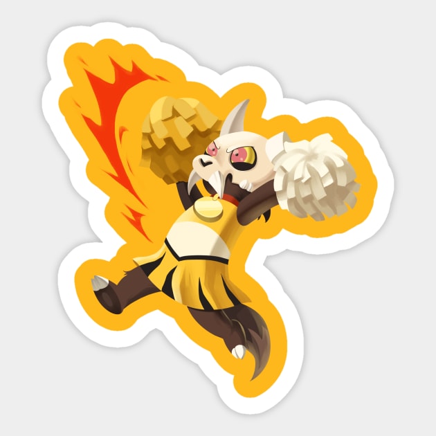 The Owl House-Cheerleader King Sticker by EctoEntity